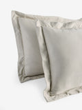 N. Premium grey silver pillowcases set of two, UK version