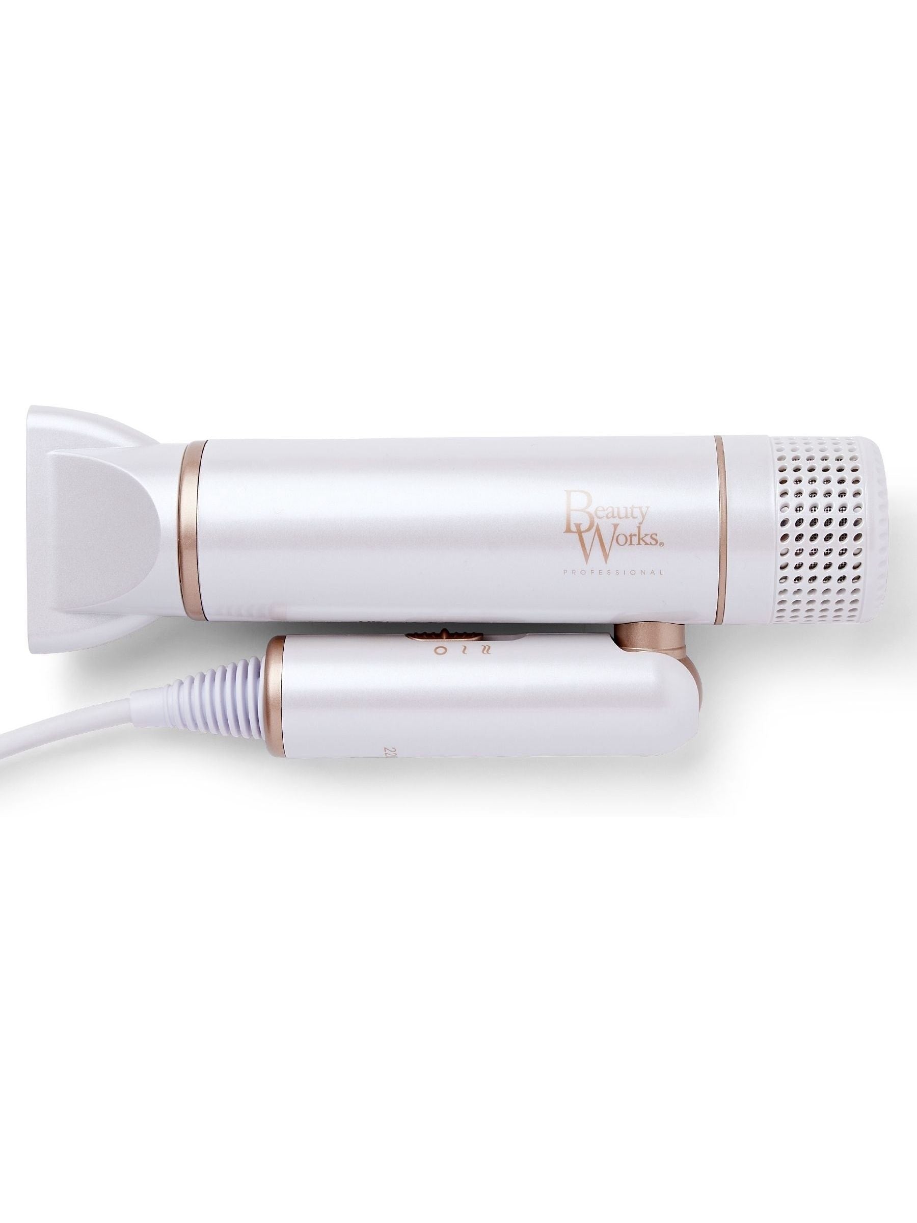 Beauty Works AERIS travel hair dryer compact foldable - British brand