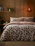 Fusion cosy leopard sherpa reverse duvet cover set - British product