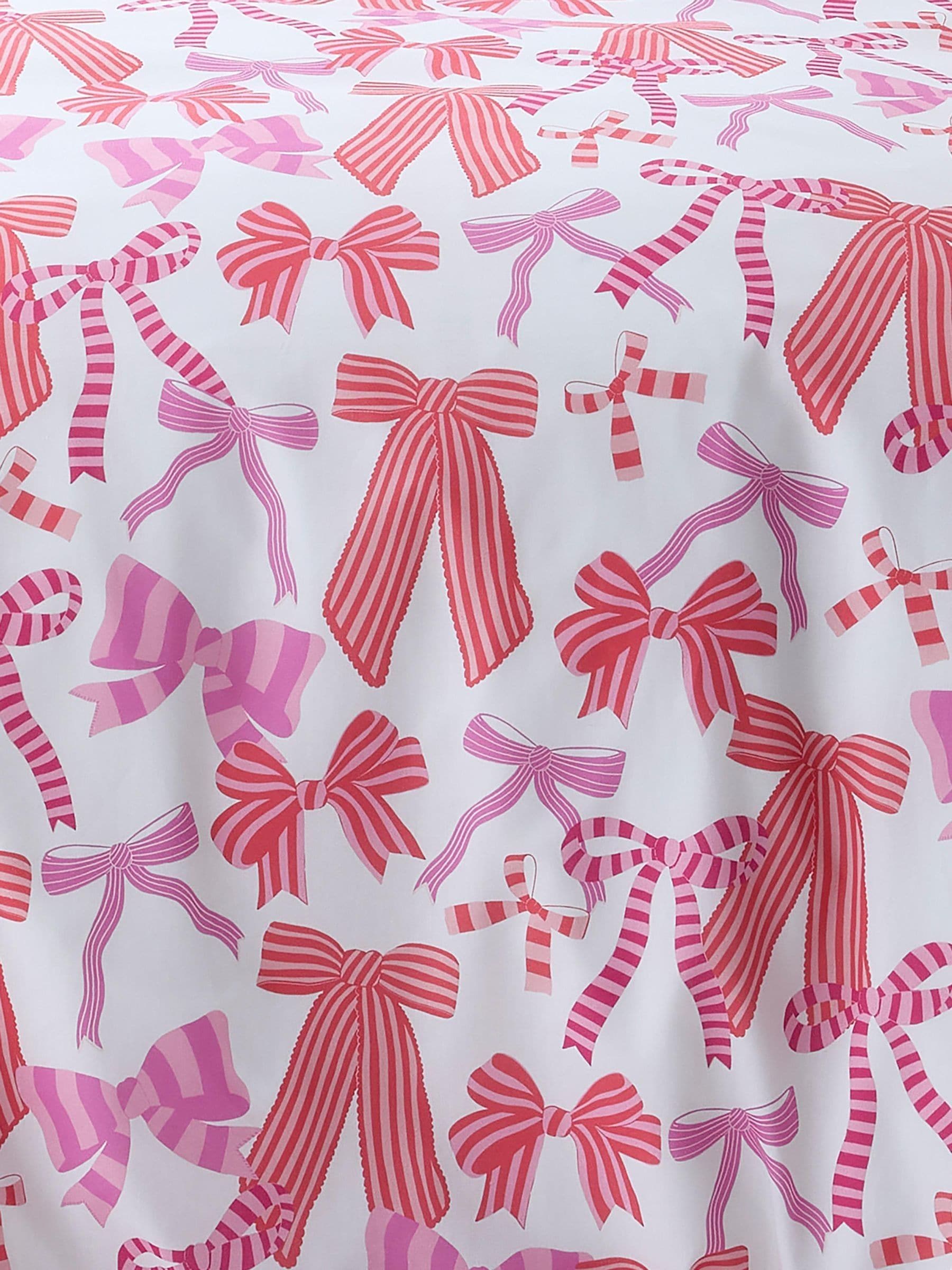 Bedlam pink bow and stripes duvet cover set - British product