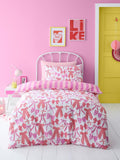 Bedlam pink bow and stripes duvet cover set - British product