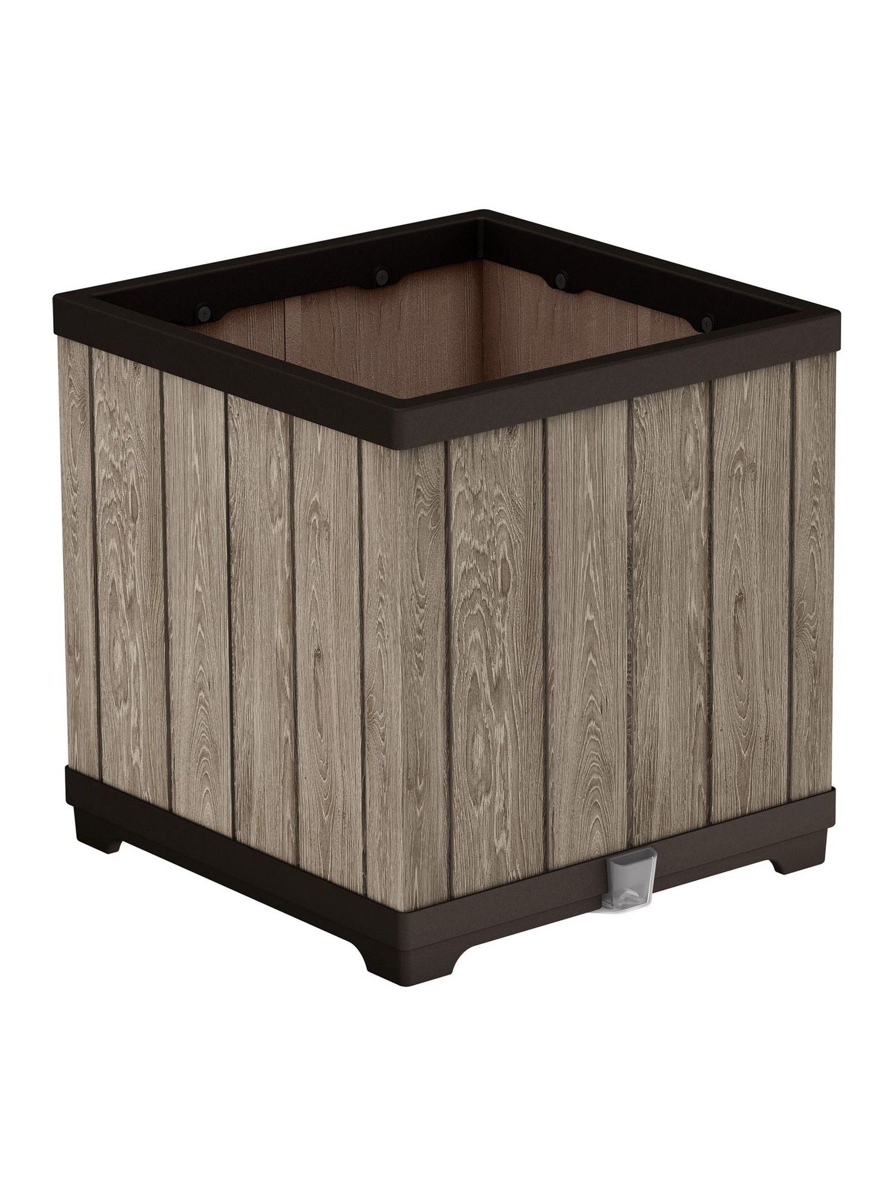 Keter Ashwood Deco Square Planter 45.5cm, UK version