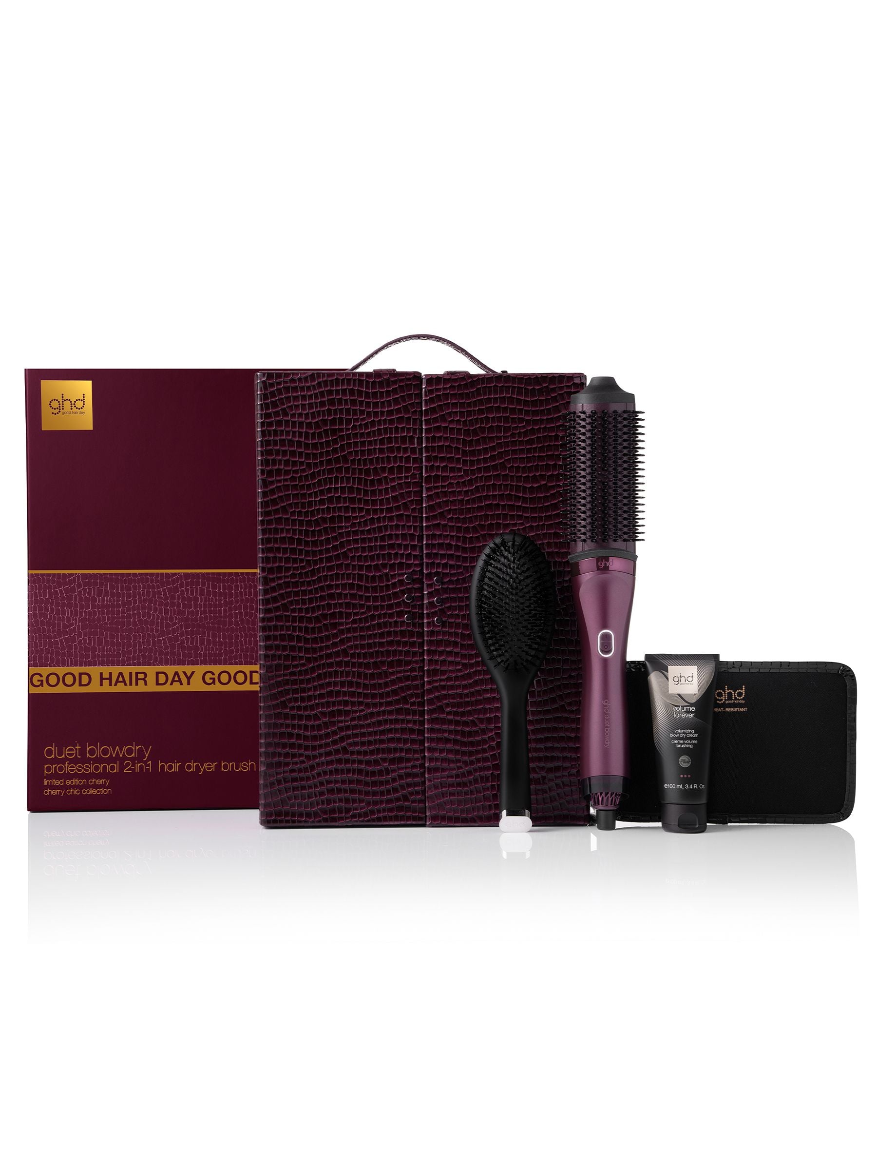 ghd Duet Blowdry set in cherry with accessories, UK version