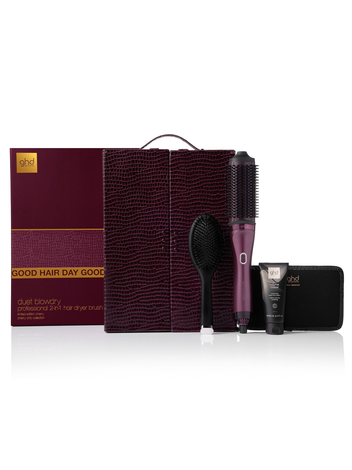 ghd Duet Blowdry set in cherry with accessories, UK version