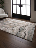 Asiatic Rugs Blue Mirage wave rug - British product