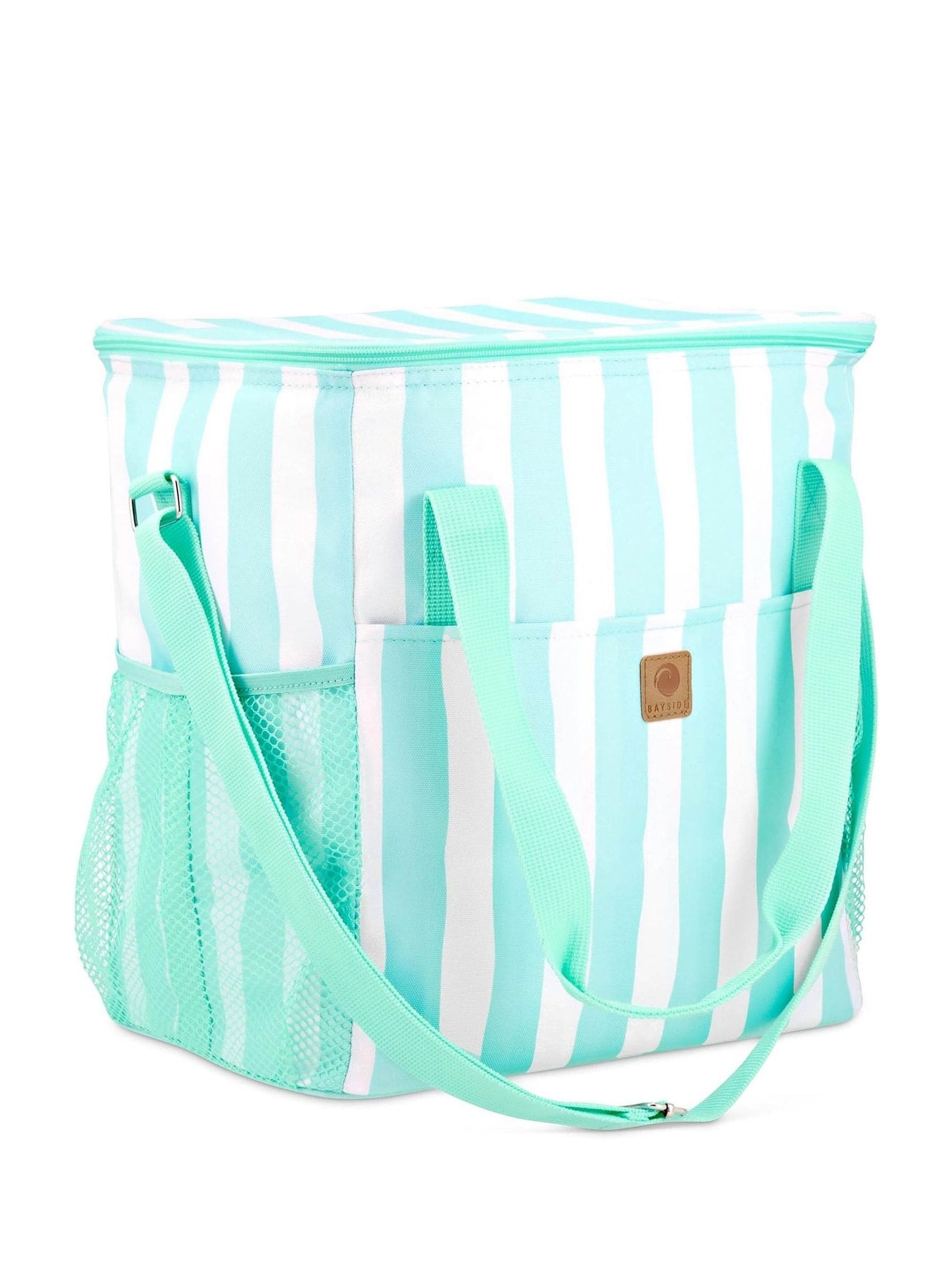 Bayside Mint Whitesands Stripe Tote Cool Bag 14L - British product