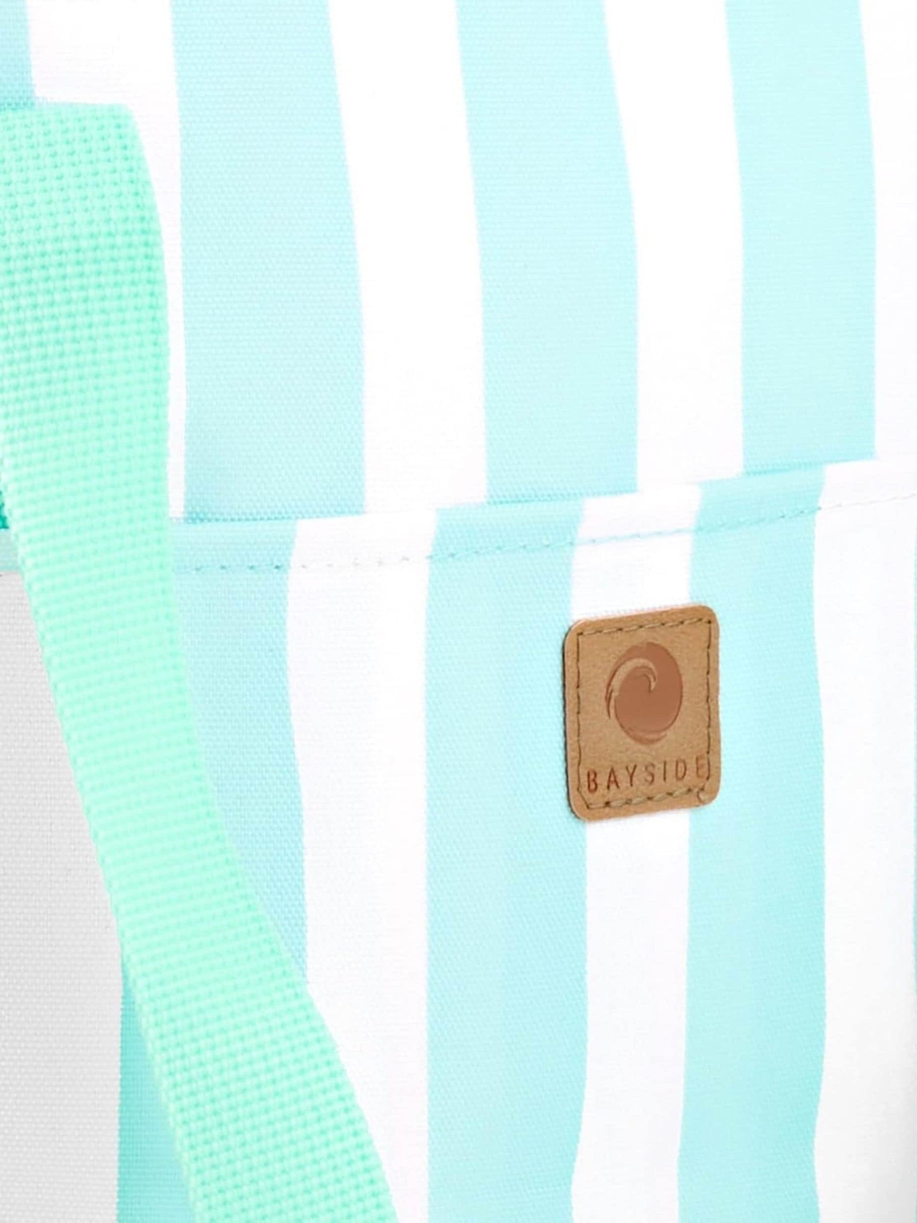 Bayside Mint Whitesands Stripe Tote Cool Bag 14L - British product
