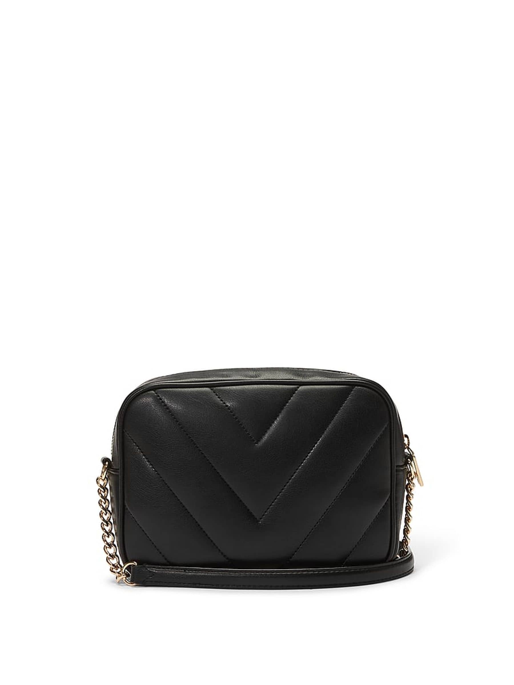 Victoria's Secret black crossbody bag with golden hardware, imported from the UK