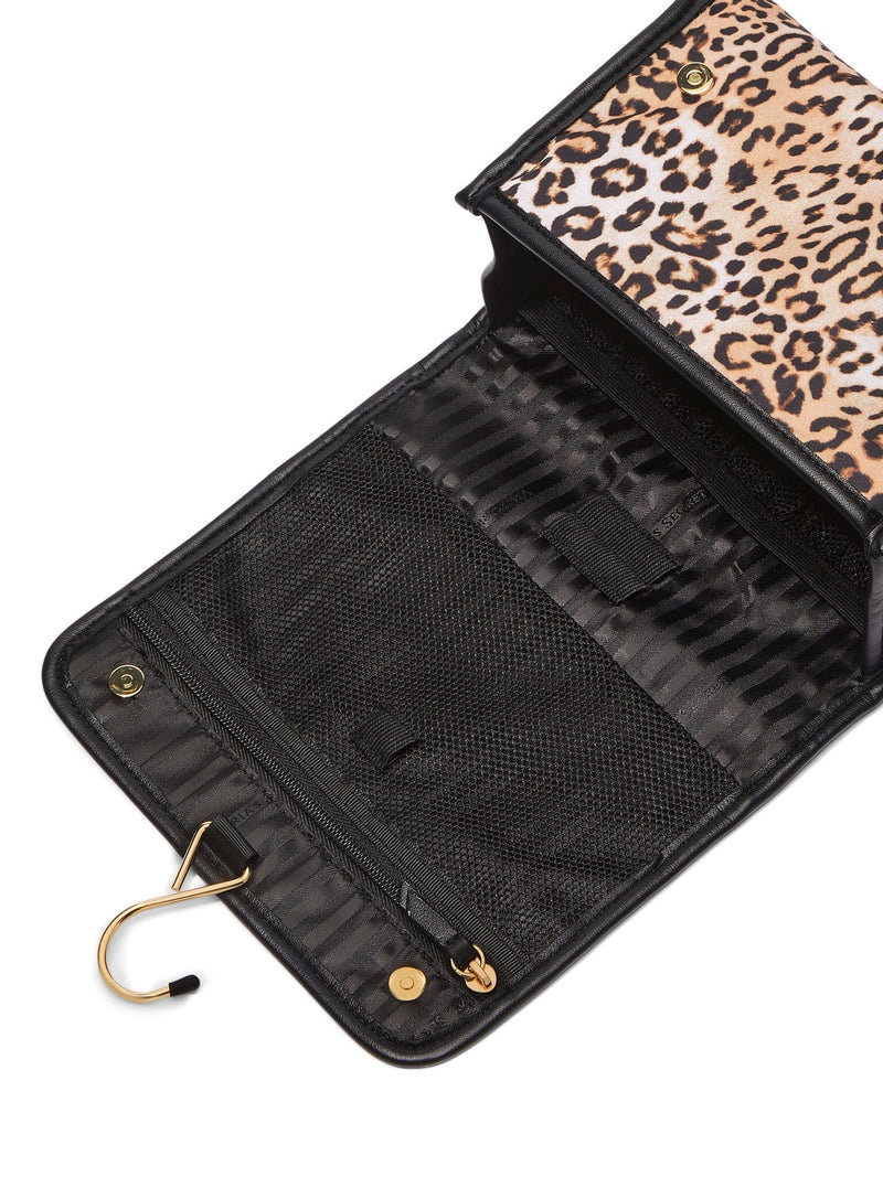Victoria's Secret leopard brown Jetsetter hanging makeup bag (British brand)