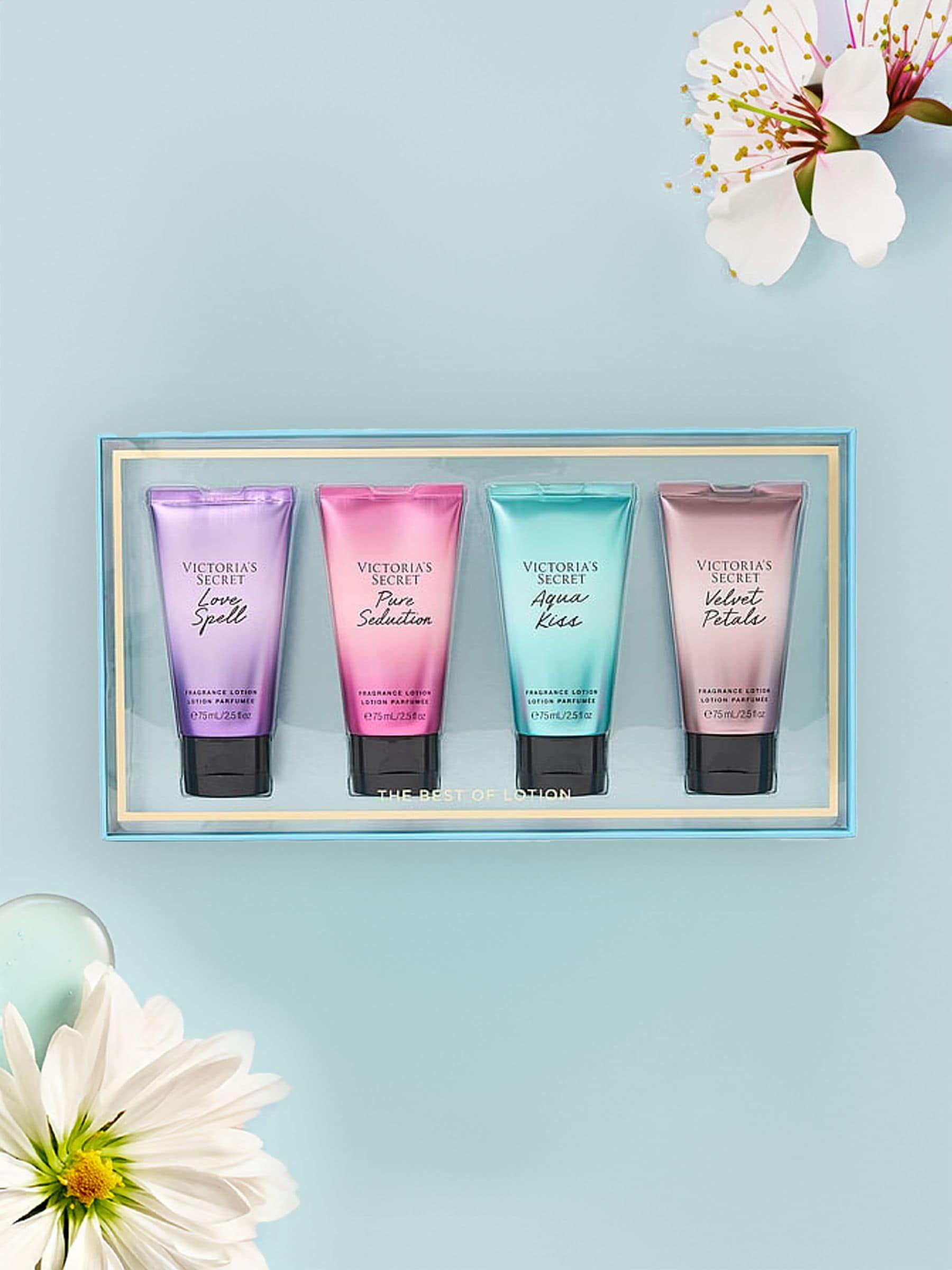 Victoria's Secret assorted body lotion gift set 4 x 75 ml (British brand)