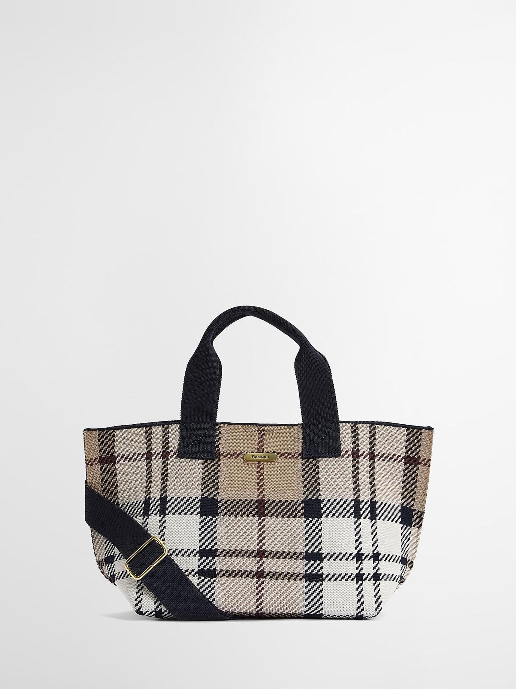 Barbour tartan mini tote bag Layla - British product