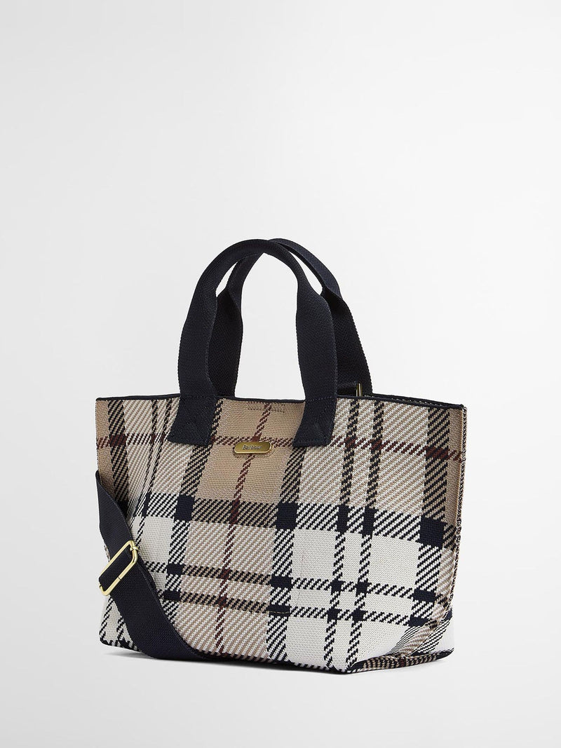 Barbour tartan mini tote bag Layla - British product