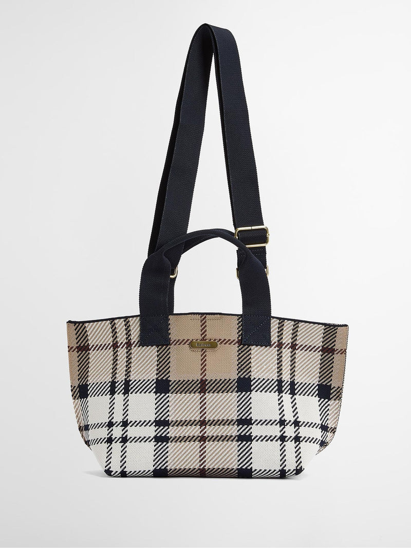 Barbour tartan mini tote bag Layla - British product