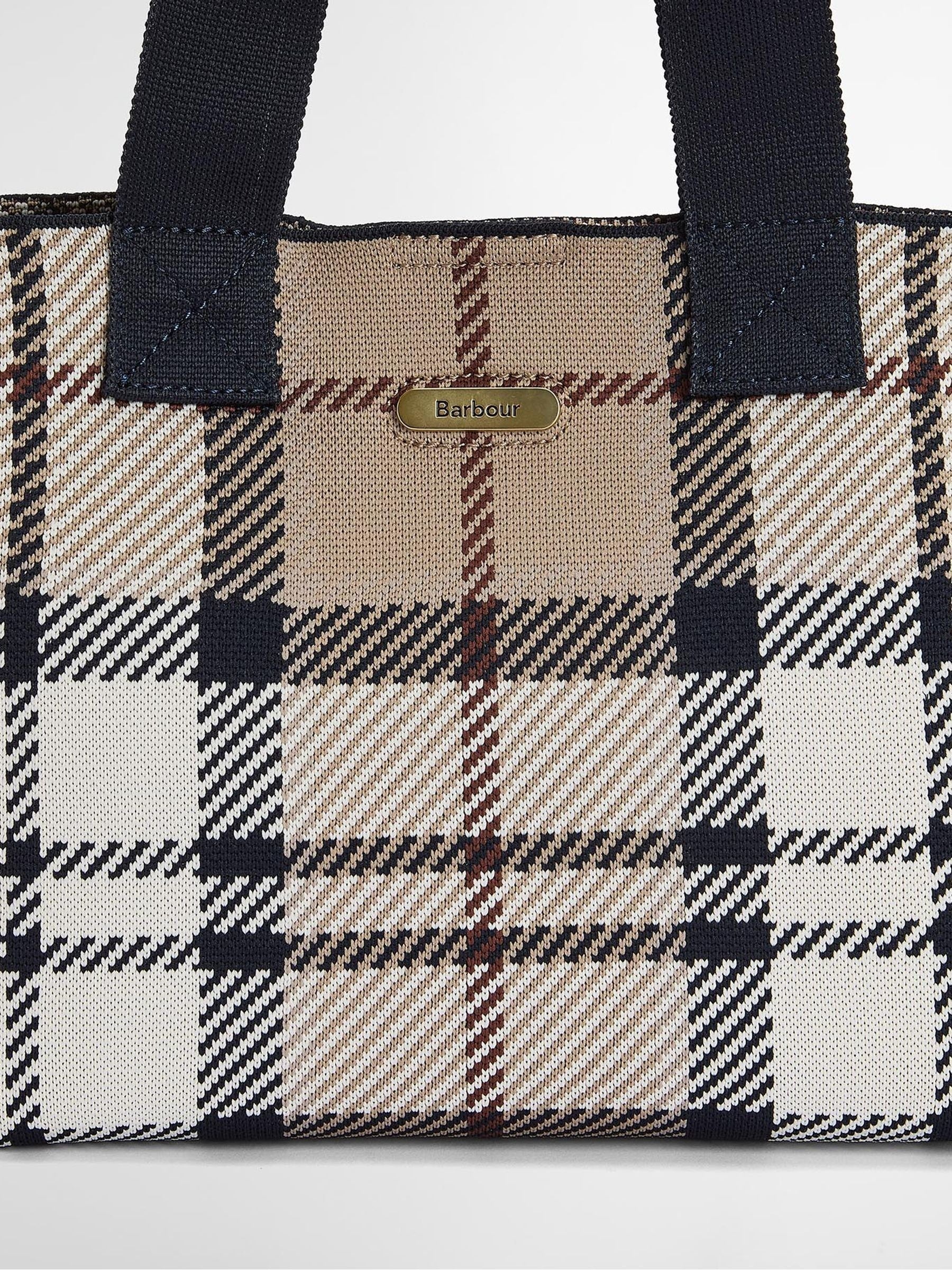 Barbour tartan mini tote bag Layla - British product
