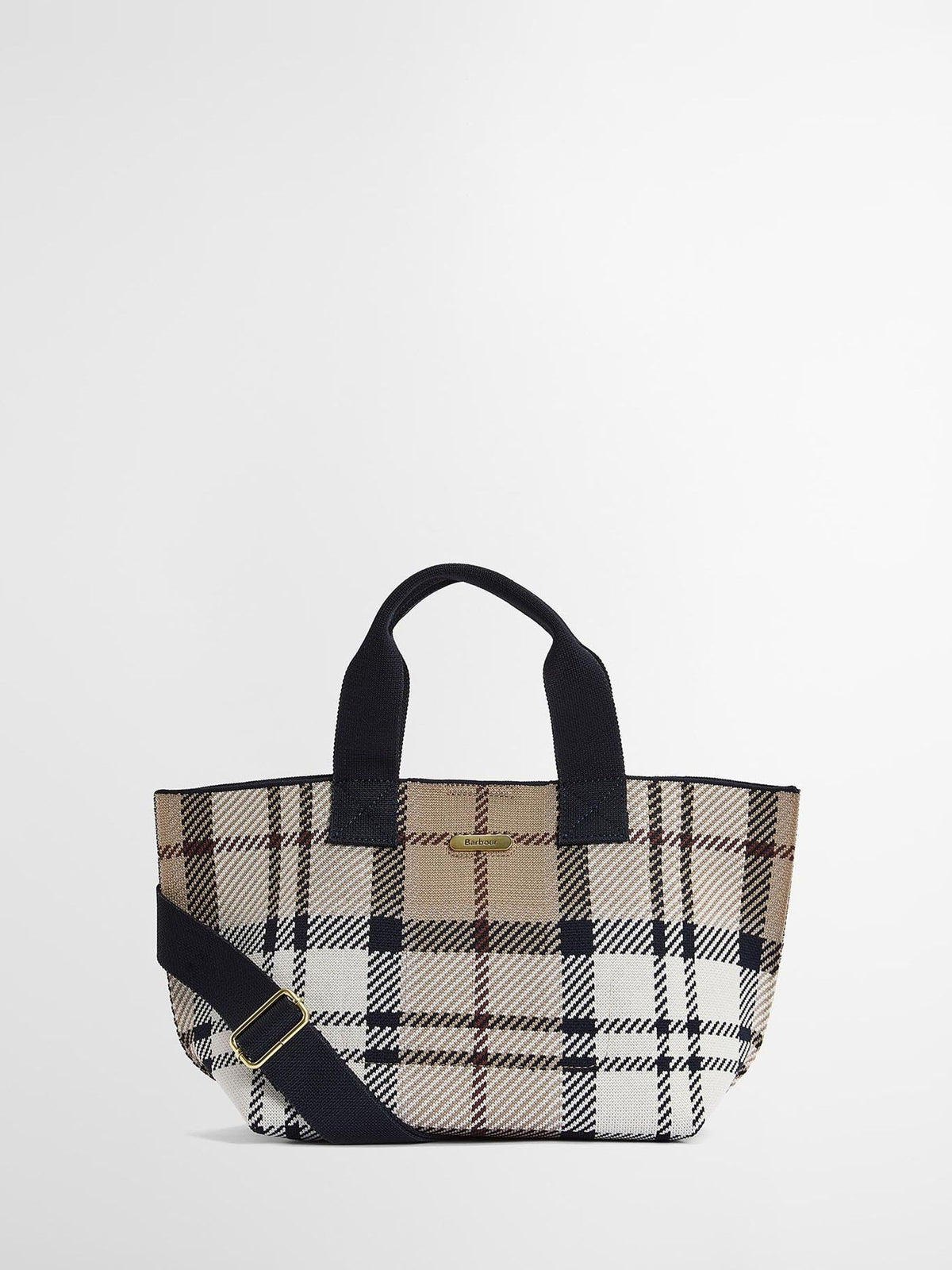 Barbour tartan mini tote bag Layla - British product