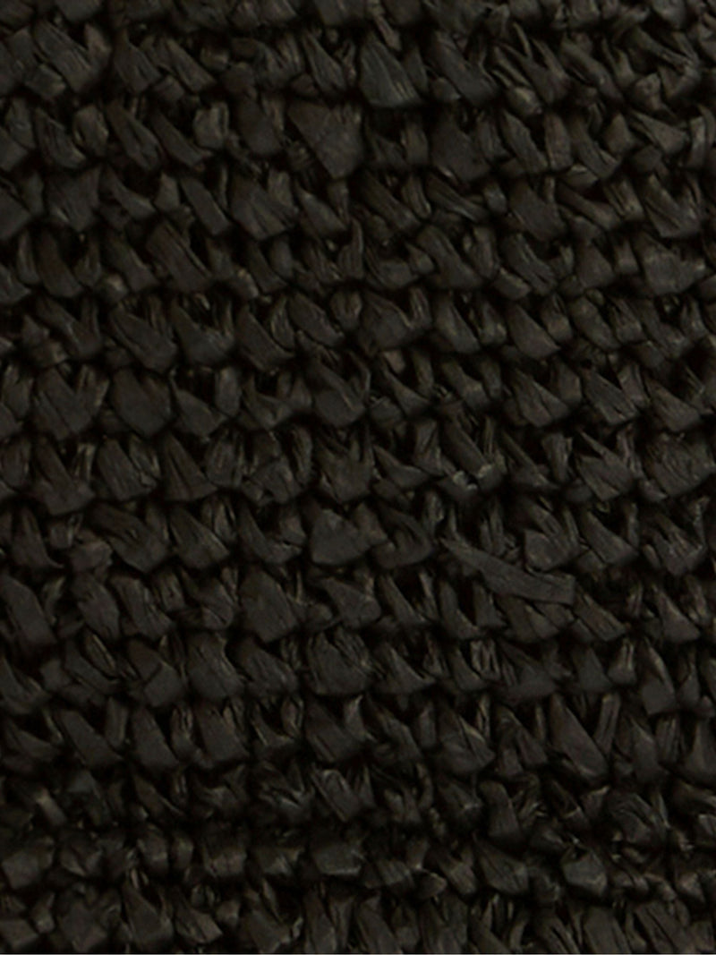 Barbour Black Lily Raffia Tote Bag, imported from the UK