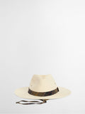 Barbour cream Kirkstone summer fedora with tartan bands, UK version