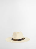 Barbour cream Kirkstone summer fedora with tartan bands, UK version