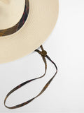 Barbour cream Kirkstone summer fedora with tartan bands, UK version