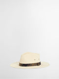 Barbour cream Kirkstone summer fedora with tartan bands, UK version