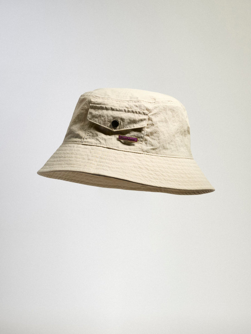 Barbour Natural Tracker showerproof bucket hat (British brand)