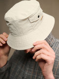 Barbour Natural Tracker showerproof bucket hat (British brand)