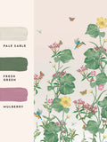 Laura Ashley green multi Llanelli fixed size 3M mural - British product