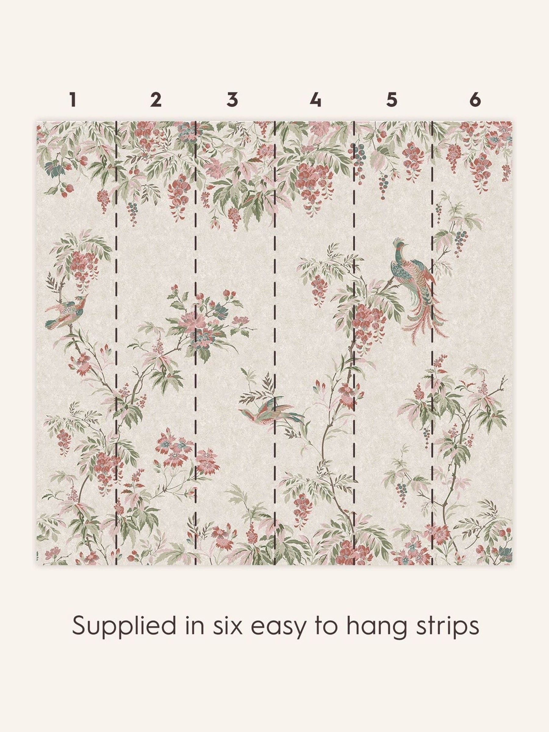 Laura Ashley Attleton mural 3m x 2.8m, imported from the UK