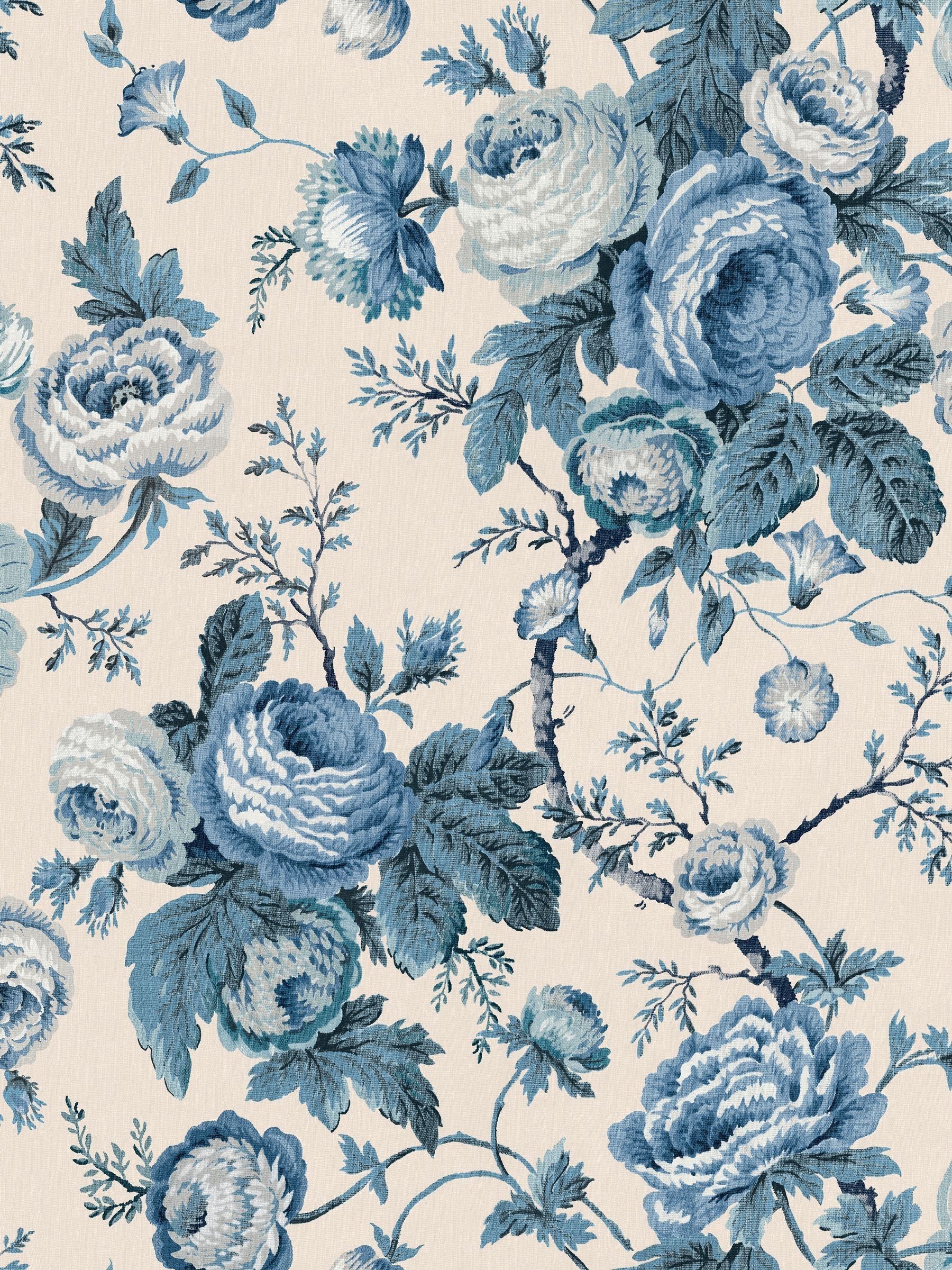 Laura Ashley Dark Seapsray Uffington Roses 10M Wallpaper