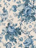 Laura Ashley Dark Seapsray Uffington Roses 10M Wallpaper