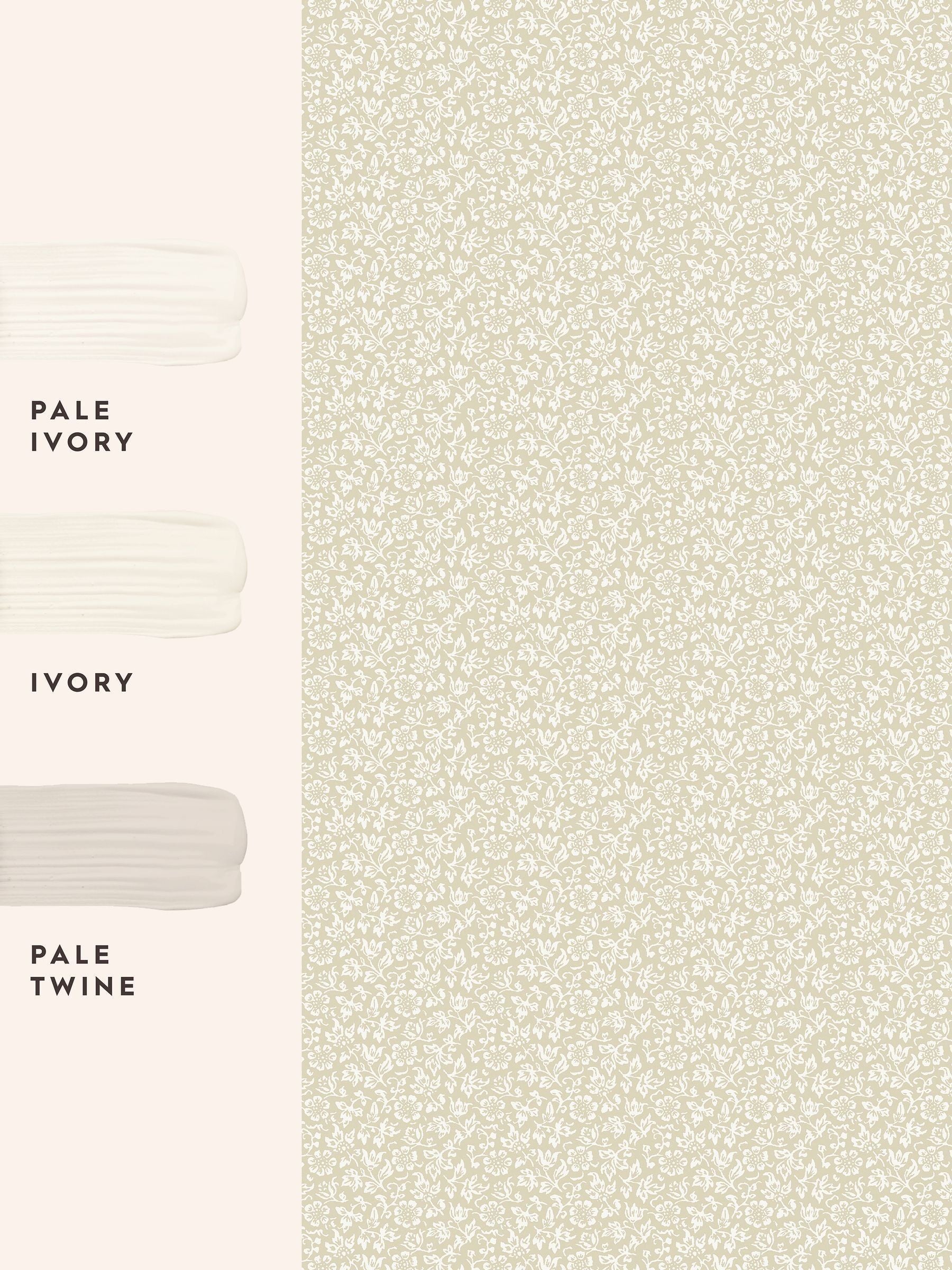 Laura Ashley Twine Natural Sweet Alyssum 10M Wallpaper