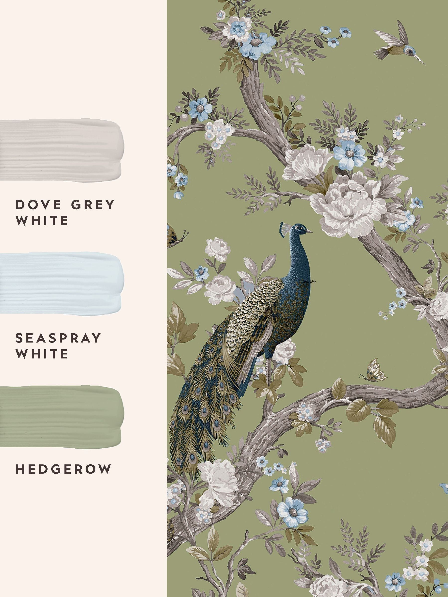 Laura Ashley Hedgerow Belvedere mural sample A4, UK version