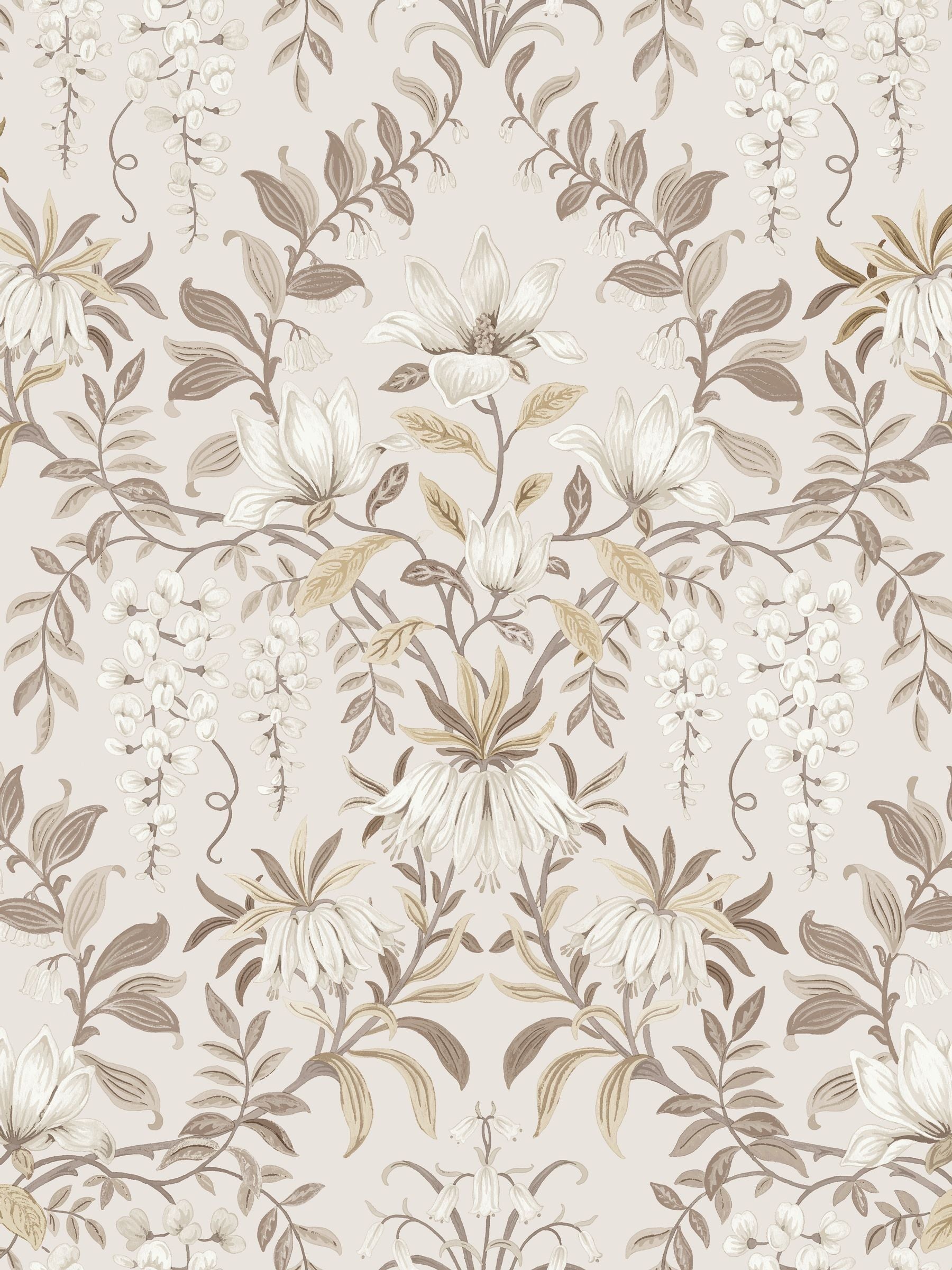 Laura Ashley Soft Natural Parterre wallpaper sample A4, imported from the UK