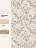 Laura Ashley Soft Natural Parterre wallpaper sample A4, imported from the UK