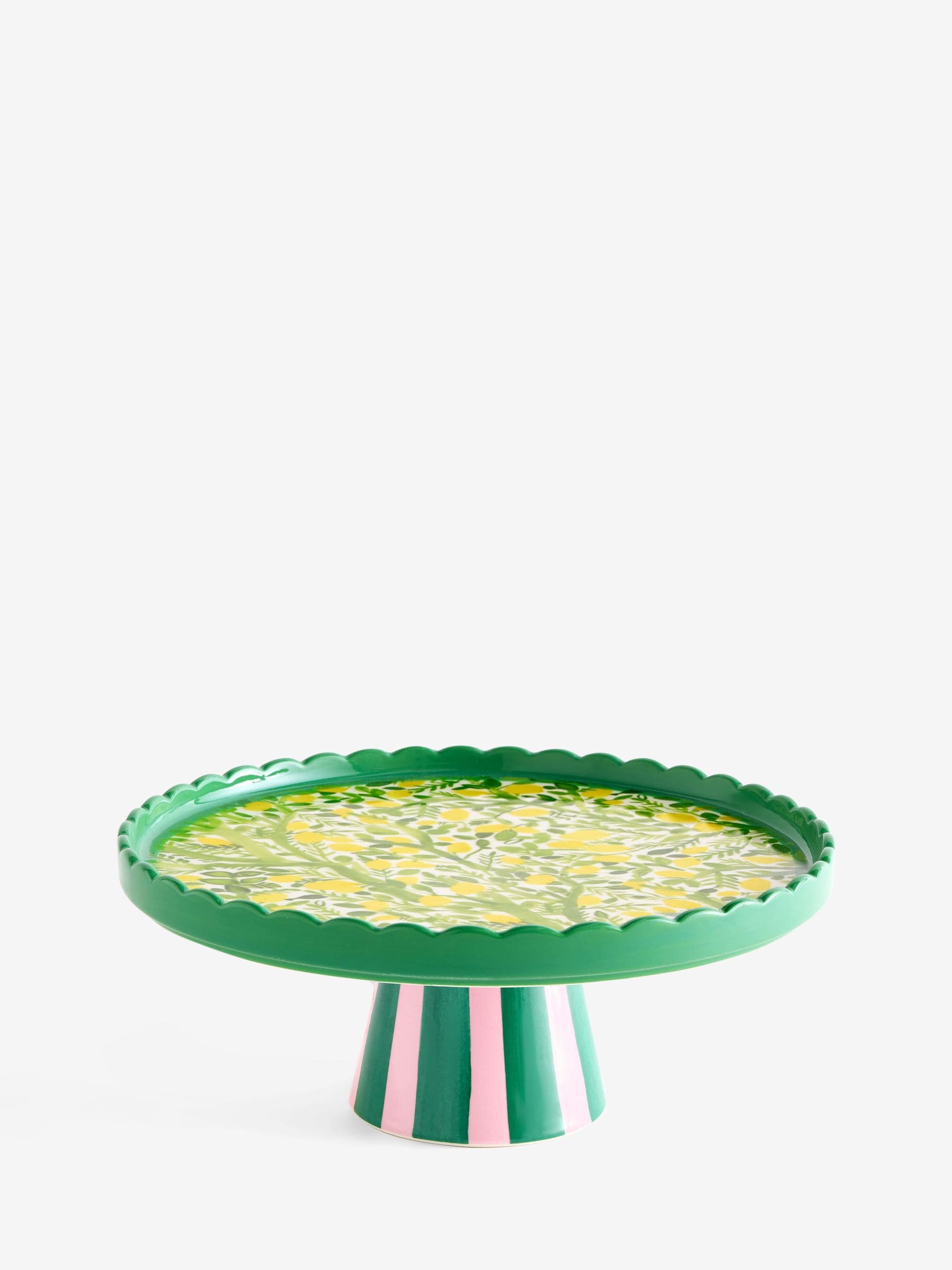 Lucy Tiffney cake stand yellow lemons, imported from the UK