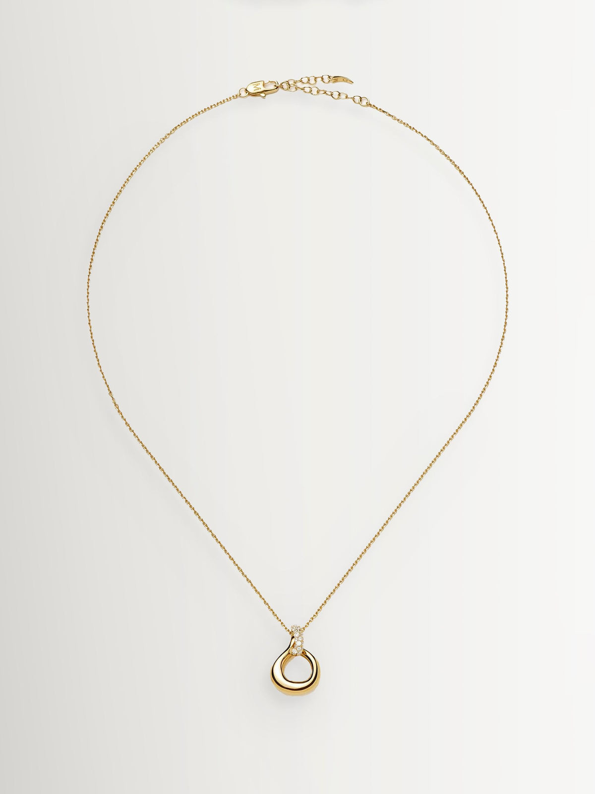 Missoma gold tone twisted pendant necklace - British product