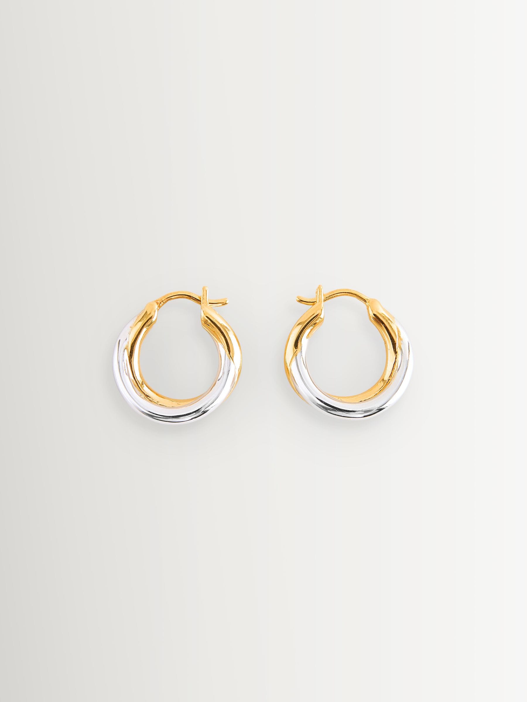 Missoma Lucy Williams Chunky Entwine small hoop earrings, UK version