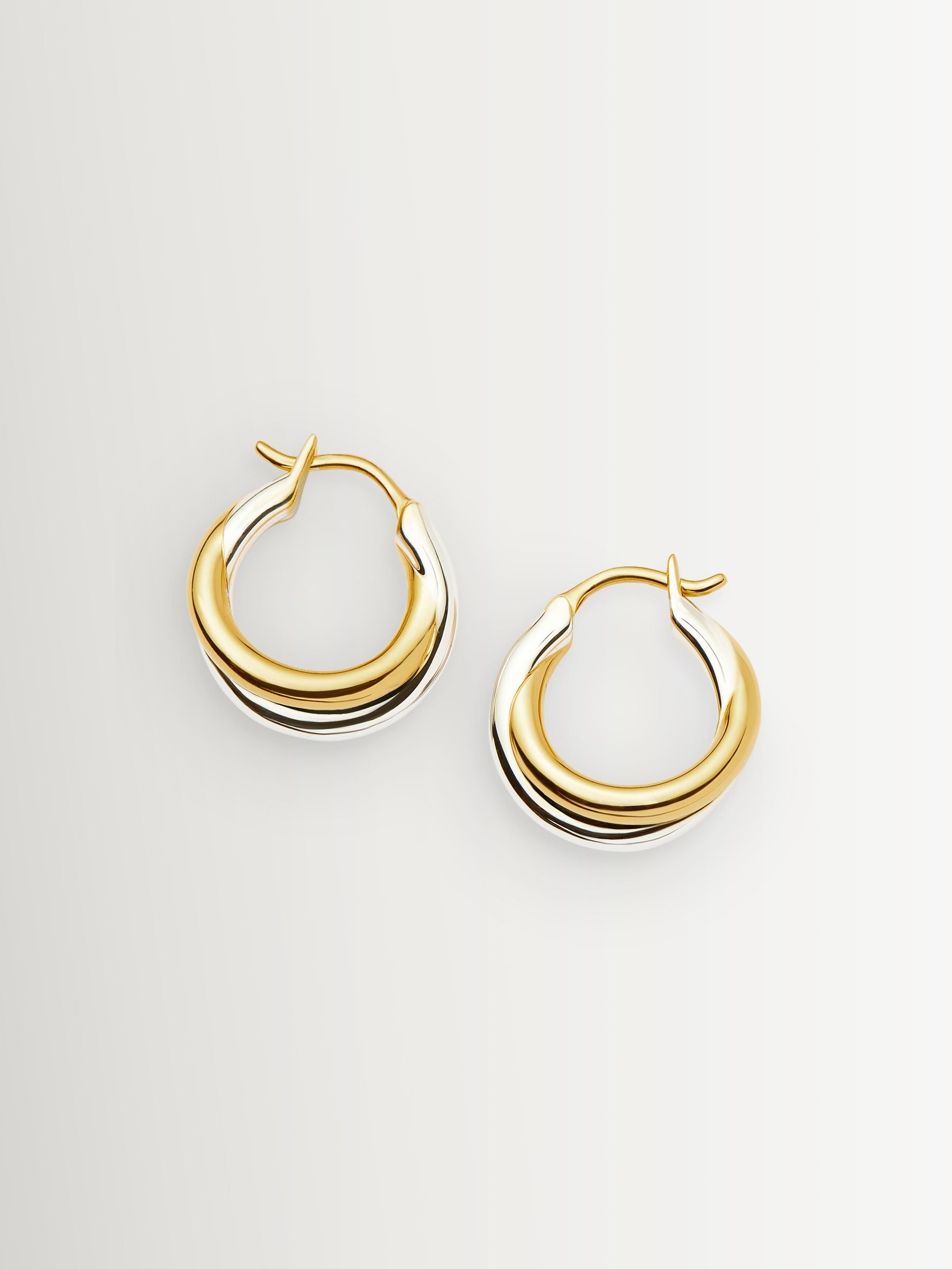 Missoma Lucy Williams Chunky Entwine small hoop earrings, UK version