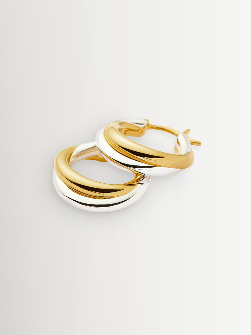 Missoma Lucy Williams Chunky Entwine small hoop earrings, UK version