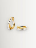 Missoma Lucy Williams Chunky Entwine small hoop earrings, UK version