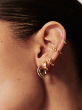 Missoma Lucy Williams Chunky Entwine small hoop earrings, UK version