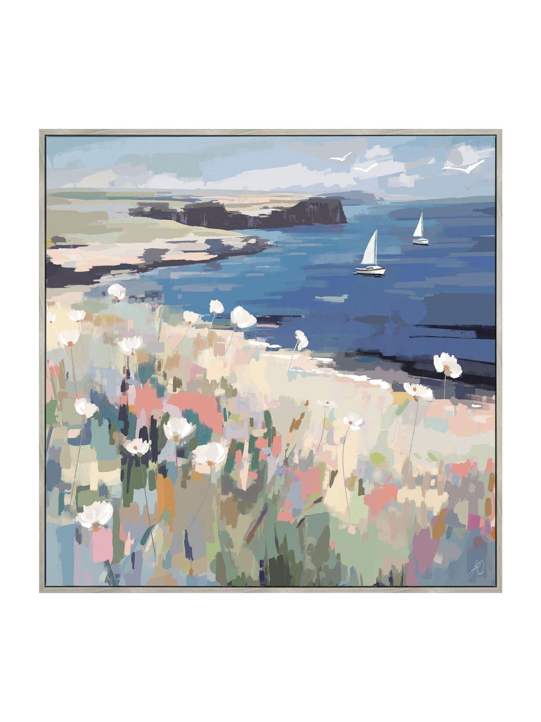 Art Marketing Blue Pink On the Breeze Wall Art