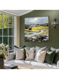 Art Marketing Green Grey Summer Splendour wall art 81x81cm - British product
