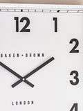 Gallery Home Chrome Pinehurst wall clock 50cm x 50cm, UK version