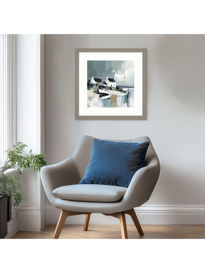 Next Art Marketing Blue Grey Sea Spirit Abstract Wall Art 53cm x 53cm- Buy online at McGrocer