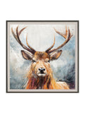 Charlotte Oakley stag wall art 55cm x 55cm - British product