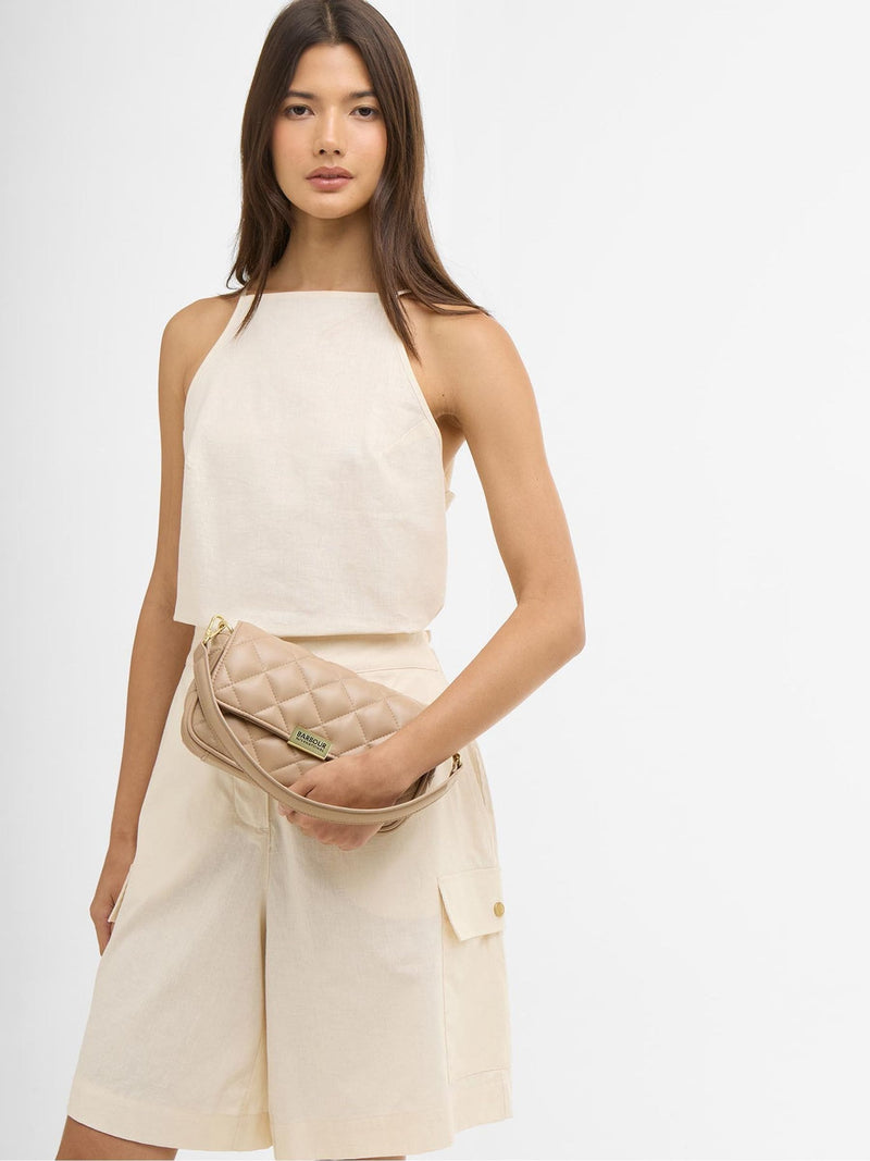 Barbour nude soft quilt mini Soho cross-body bag - British product