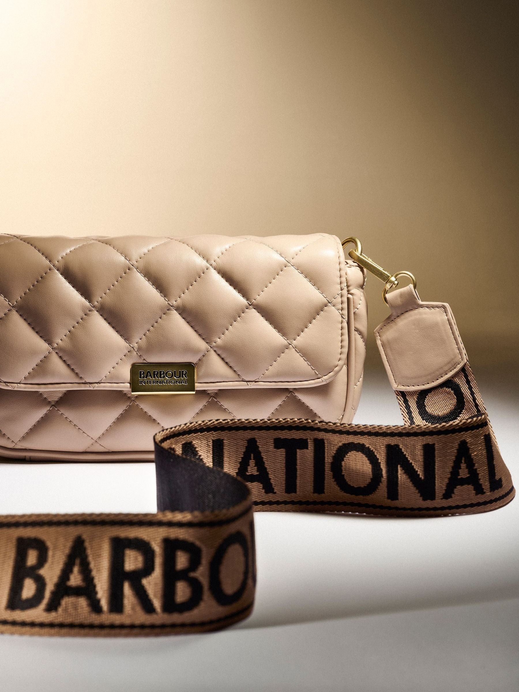 Barbour nude soft quilt mini Soho cross-body bag - British product