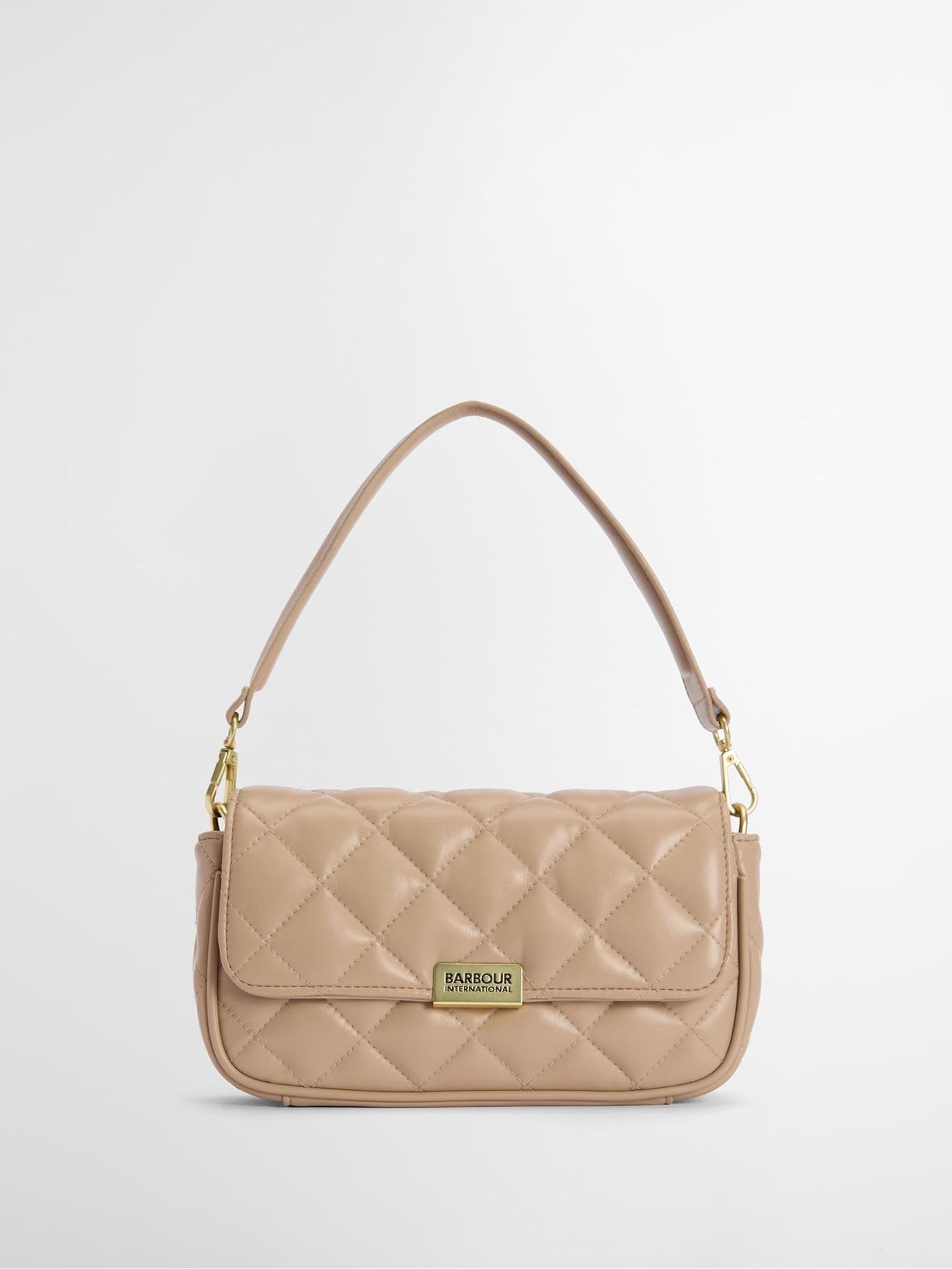 Barbour nude soft quilt mini Soho cross-body bag - British product