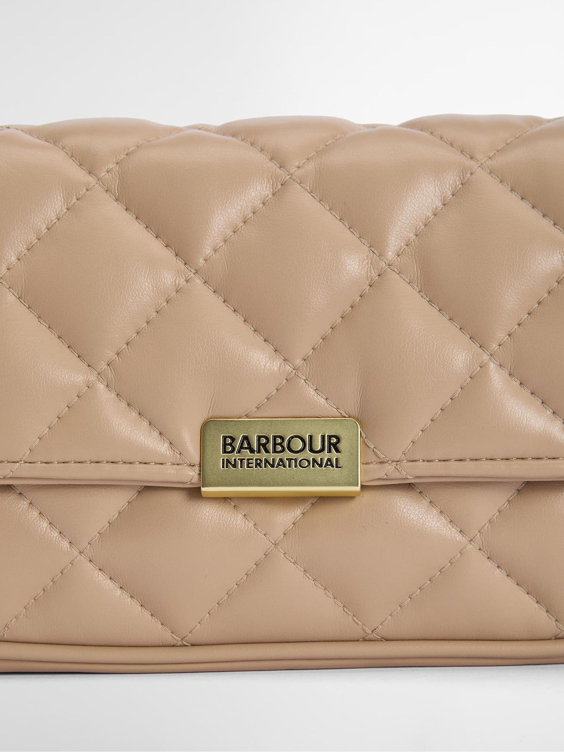 Barbour nude soft quilt mini Soho cross-body bag - British product